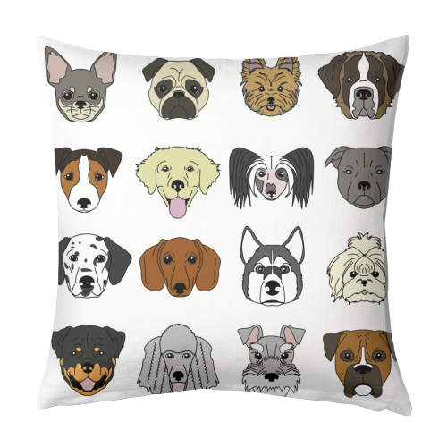 Dogs - designed cushion by Kitty & Rex Designs