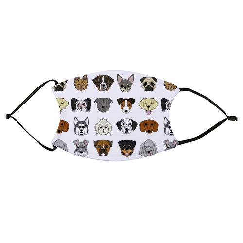 Dogs - face cover mask by Kitty & Rex Designs