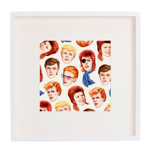 Fabulous Bowie - framed poster print by Helen Green