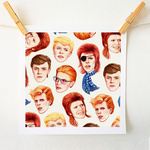 Fabulous Bowie - A1 - A4 art print by Helen Green