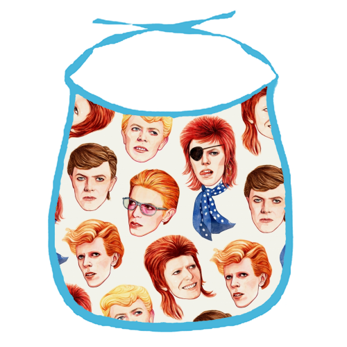 Fabulous Bowie - funny baby bib by Helen Green