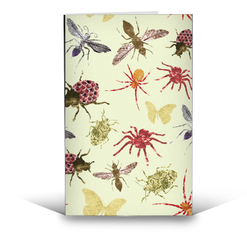 Insects - funny greeting card by Stag Prints