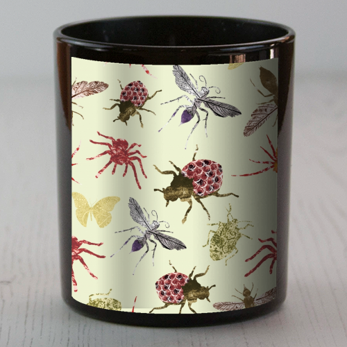 Insects - scented candle by Stag Prints