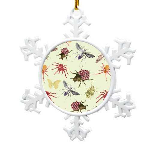 Insects - snowflake decoration by Stag Prints