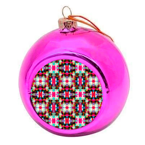 Party Print - colourful christmas bauble by Hannah Elizabeth Washbourne