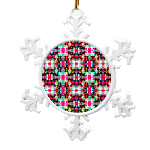 Party Print - snowflake decoration by Hannah Elizabeth Washbourne