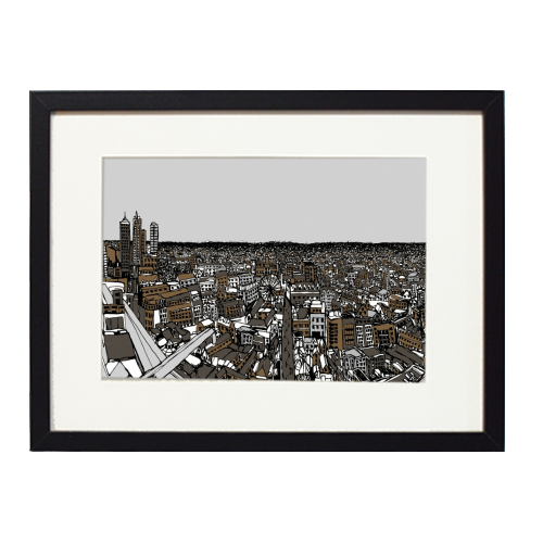 Leeds City - framed poster print by Lucy Banks