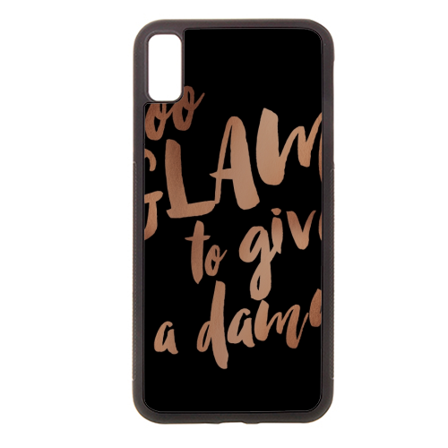 Too glam to give a damn - stylish phone case by MariaKritzas