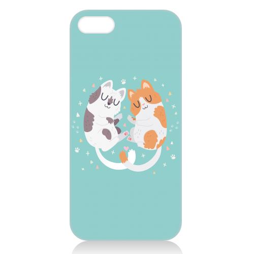 Kitty Cuddles - unique phone case by Claire Stamper