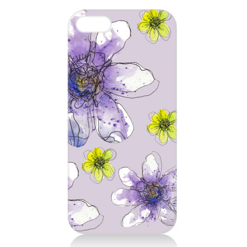 Flowers Bloom - unique phone case by Diana Sahafe