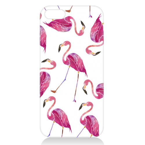 Let\'s Flamingo! - unique phone case by Natasha Troy