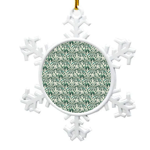 Leafy - snowflake decoration by MartaCernovskaja