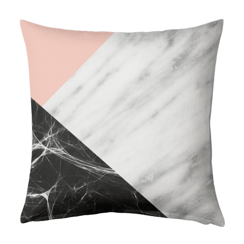 Marble Collage - designed cushion by EMANUELA CARRATONI