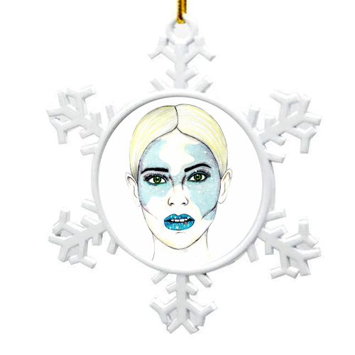 Starry Eyes - snowflake decoration by Kayleigh Pill