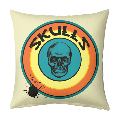 Skull love - designed cushion by Shane Crampton