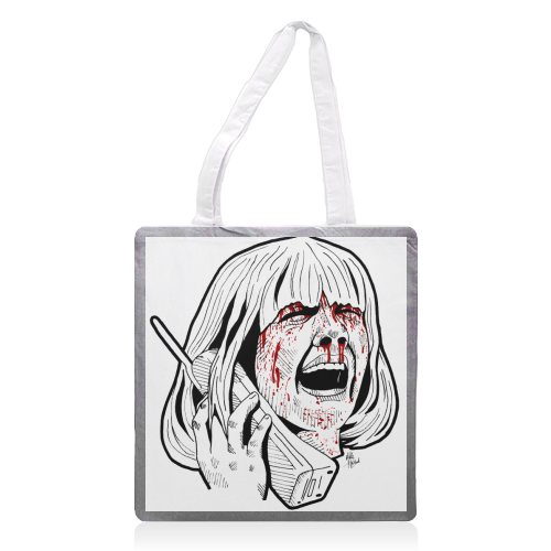 CASEY - printed tote bag by Mike Hazard