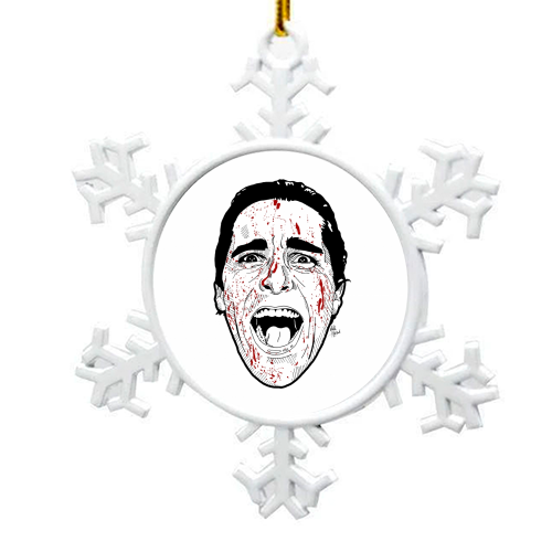 MR BATEMAN - snowflake decoration by Mike Hazard