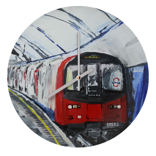 London Underground Mornington Crescent Northern Line - quirky wall clock by James Jefferson Peart