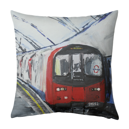 London Underground Mornington Crescent Northern Line - designed cushion by James Jefferson Peart