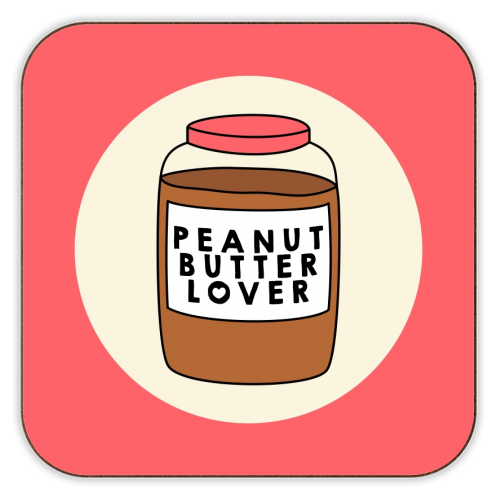 Peanut Butter Lover - personalised beer coaster by Stephanie Komen