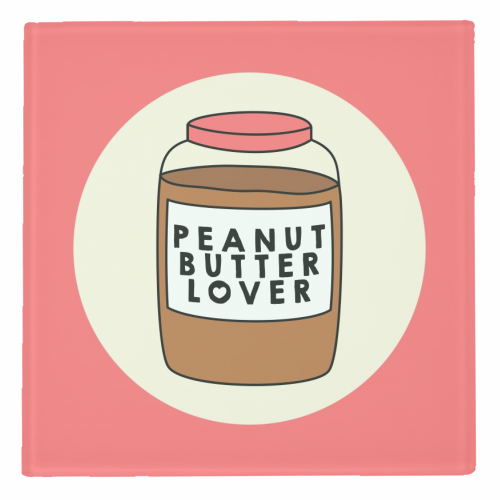 Peanut Butter Lover - personalised beer coaster by Stephanie Komen