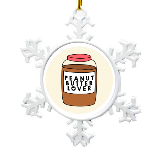Peanut Butter Lover - snowflake decoration by Stephanie Komen