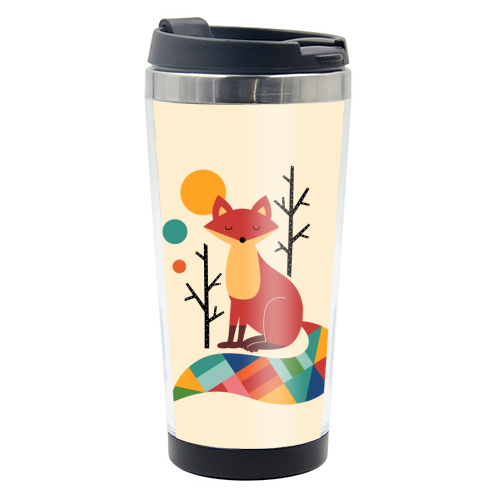 Rainbow Fox - photo water bottle by Andy Westface
