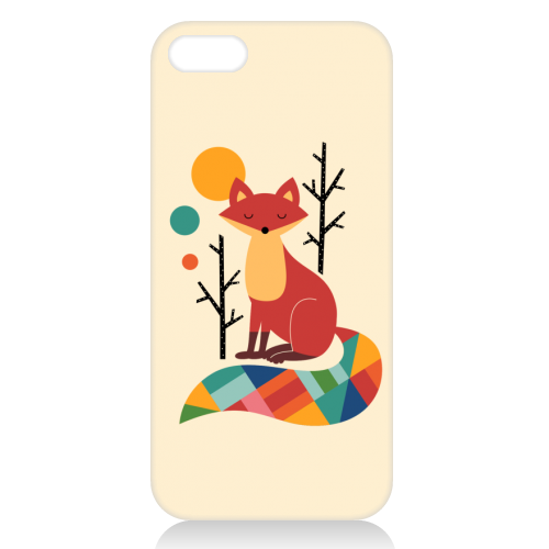 Rainbow Fox - unique phone case by Andy Westface