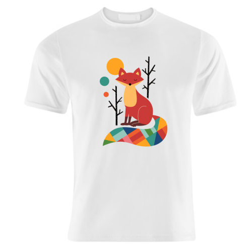 Rainbow Fox - unique t shirt by Andy Westface