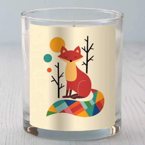 Rainbow Fox - Candle by Andy Westface