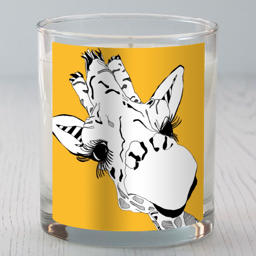 Yellow giraffe - scented candle by Casey Rogers