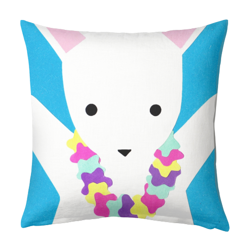 Hawaiian Bunny - designed cushion by Chantelle Bell
