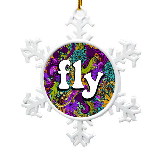 Fly - snowflake decoration by Lucy Spence
