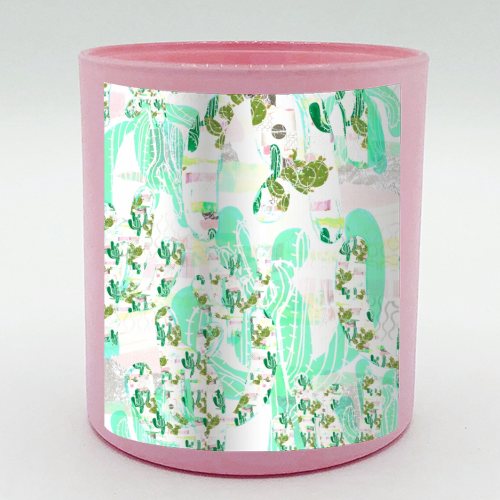 Cacti All Over - scented candle by Callie Preston