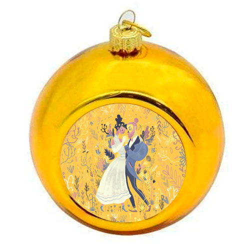 Huzzah - colourful christmas bauble by Karl James Mountford