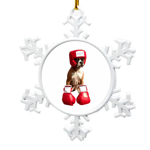 The Boxer - snowflake decoration by Hannah Hill