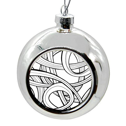 Rollercoaster - colourful christmas bauble by Gemma & Katie Rowland