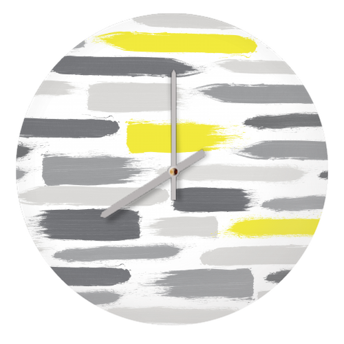 Brushstroke - quirky wall clock by Anna Hext