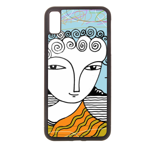 Welsh Girl by the Sea - stylish phone case by deborah Withey