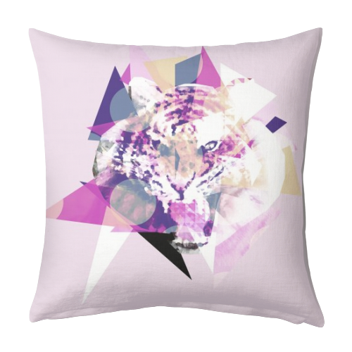 Geometric Tiger Explosion!!! - designed cushion by Michael Horncastle