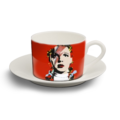 The Prettiest Star - personalised cup and saucer by RoboticEwe
