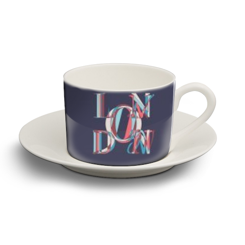 London - personalised cup and saucer by Fimbis