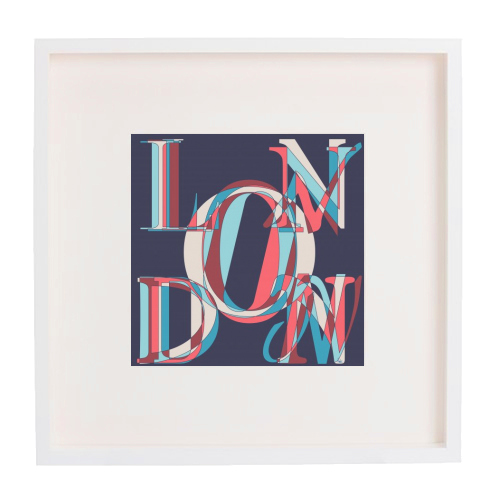 London - framed poster print by Fimbis