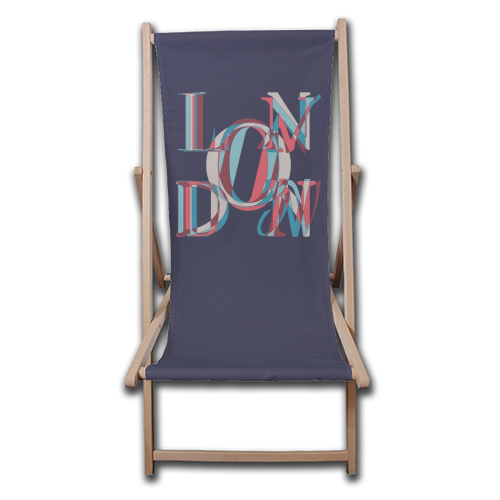 London - canvas deck chair by Fimbis