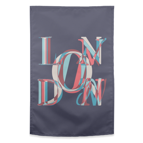 London - funny tea towel by Fimbis