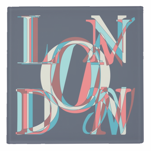 London - personalised beer coaster by Fimbis