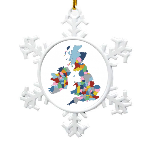 UK - snowflake decoration by Emeline Tate