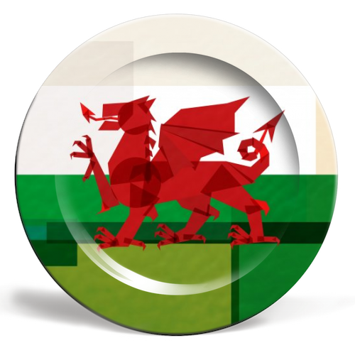 Wales - ceramic dinner plate by Fimbis