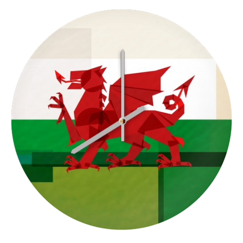 Wales - quirky wall clock by Fimbis