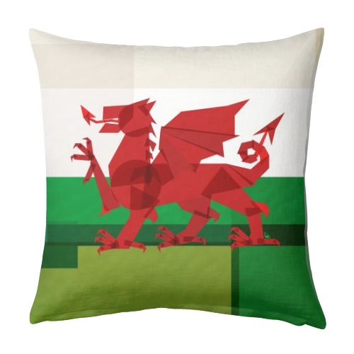 Wales - designed cushion by Fimbis